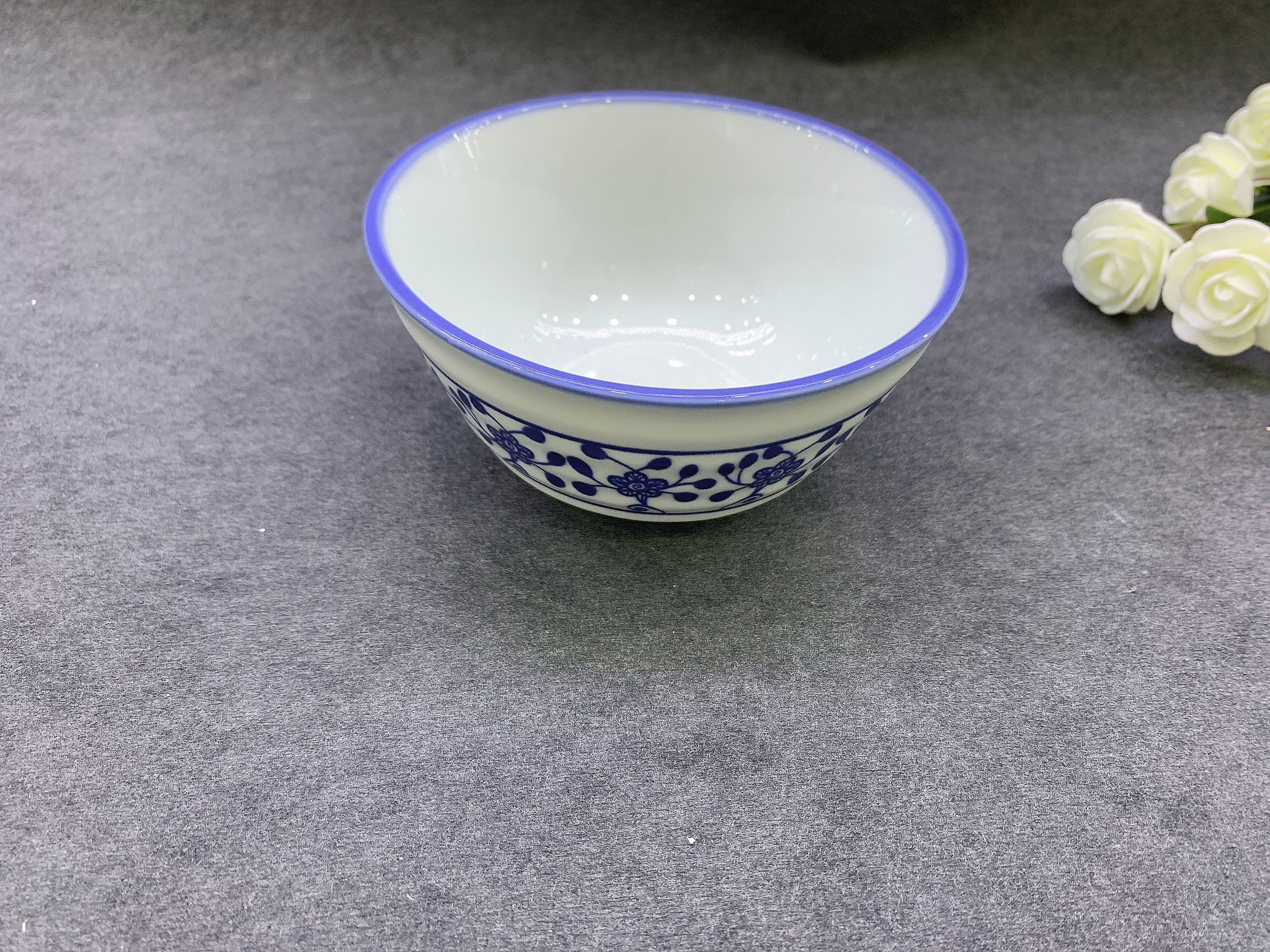 外贸陶瓷印花欧式小碗  青花瓷饭碗  陶瓷小碗详情图2