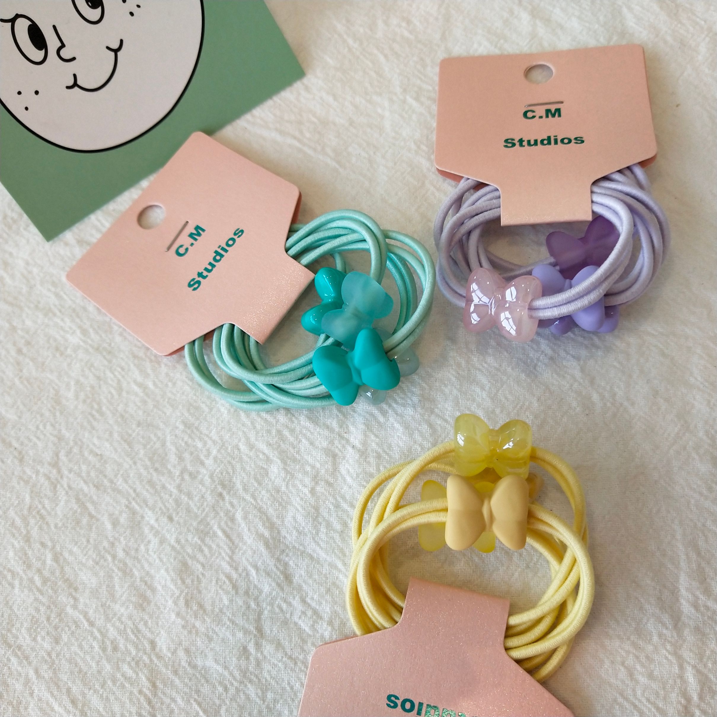 Korean chic style hair tie, rubber bow set, hair band, hair tie, simple and fresh hair tie detail image 2