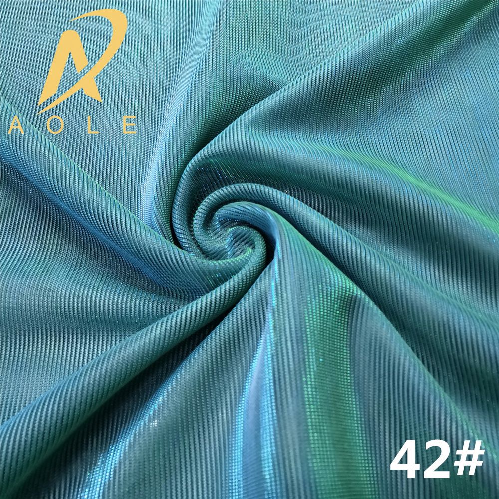 Thin slide filament polyester gold and silver filament color-changing iridesy bright silk mesh fabric for half skirts and scarves detail image 4