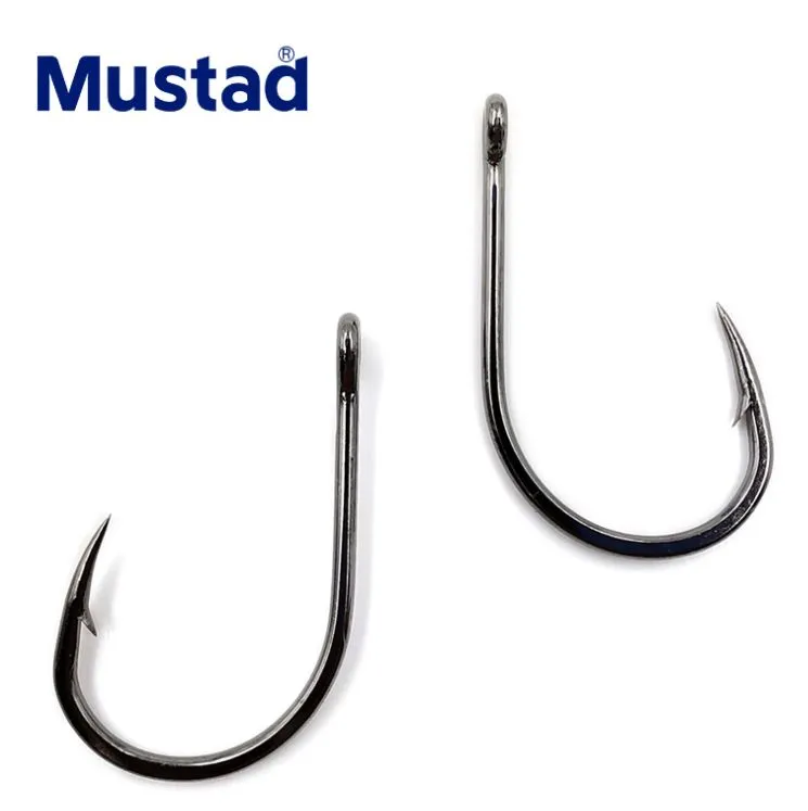 Mustad Norwegian hook, triangular tooth fishhook, tube, Qianyou fishhook, high carbon steel fishing hook detail image 1