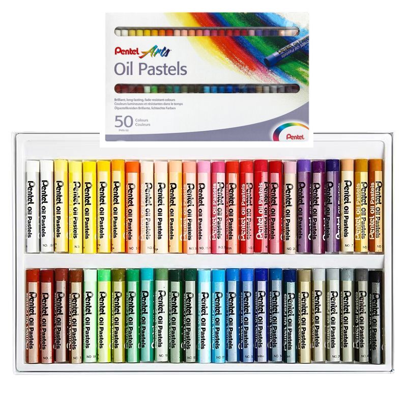 pentel/派通50色油画棒PHN-50U图