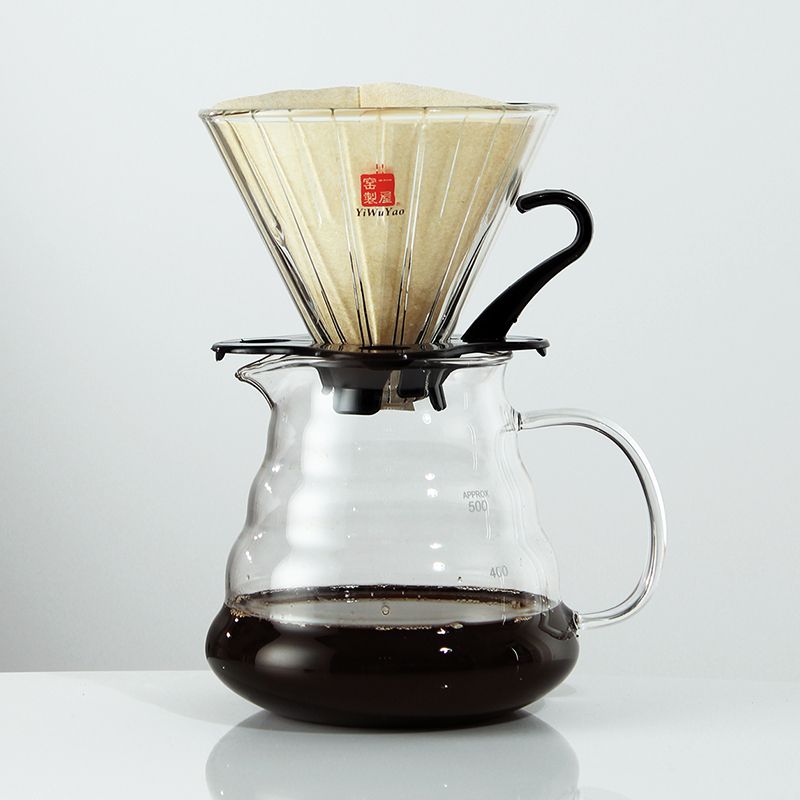 一屋窑 v60咖啡过滤杯分享壶滴漏式手冲咖啡壶套装家用煮咖啡器具详情图1