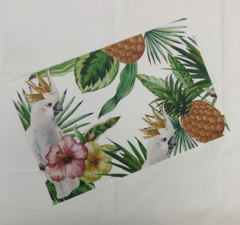 Creative Ins Teslin Printed Placemat Non-Slip Mat Pvc Color Print Insulated Bowl Mat Table Mat Cup Mat Factory Direct Sales undefined