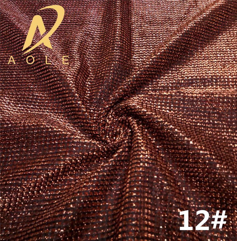 Factory direct sales of glittering checkered mesh fabric, iriered silk, gold and silver silk fabric for clothing, skirts and scarves detail image 7