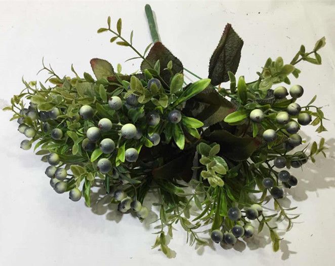 Xiange Flower Art Simulation Flower Wedding Wall Flower Collocation Manufacturers Direct Plastic Green Plant Decoration 9 First Fortune Fruit details Picture