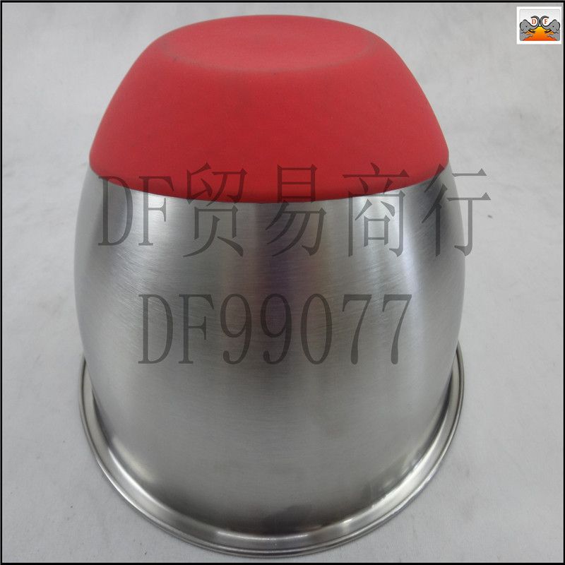 DF99077   沙拉盆带普通盖304不锈钢打蛋盆硅胶底沙拉盆 沙拉碗烘焙搅拌    DF TRADING HOUSE详情图1