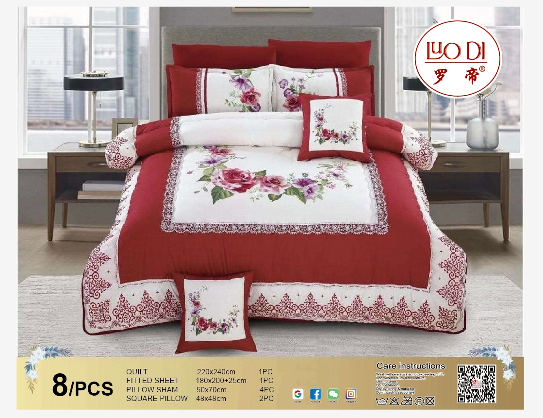 New Chinese style simple bedding sets light luxury soft installed gold high-end American pure cotton bedding undefined