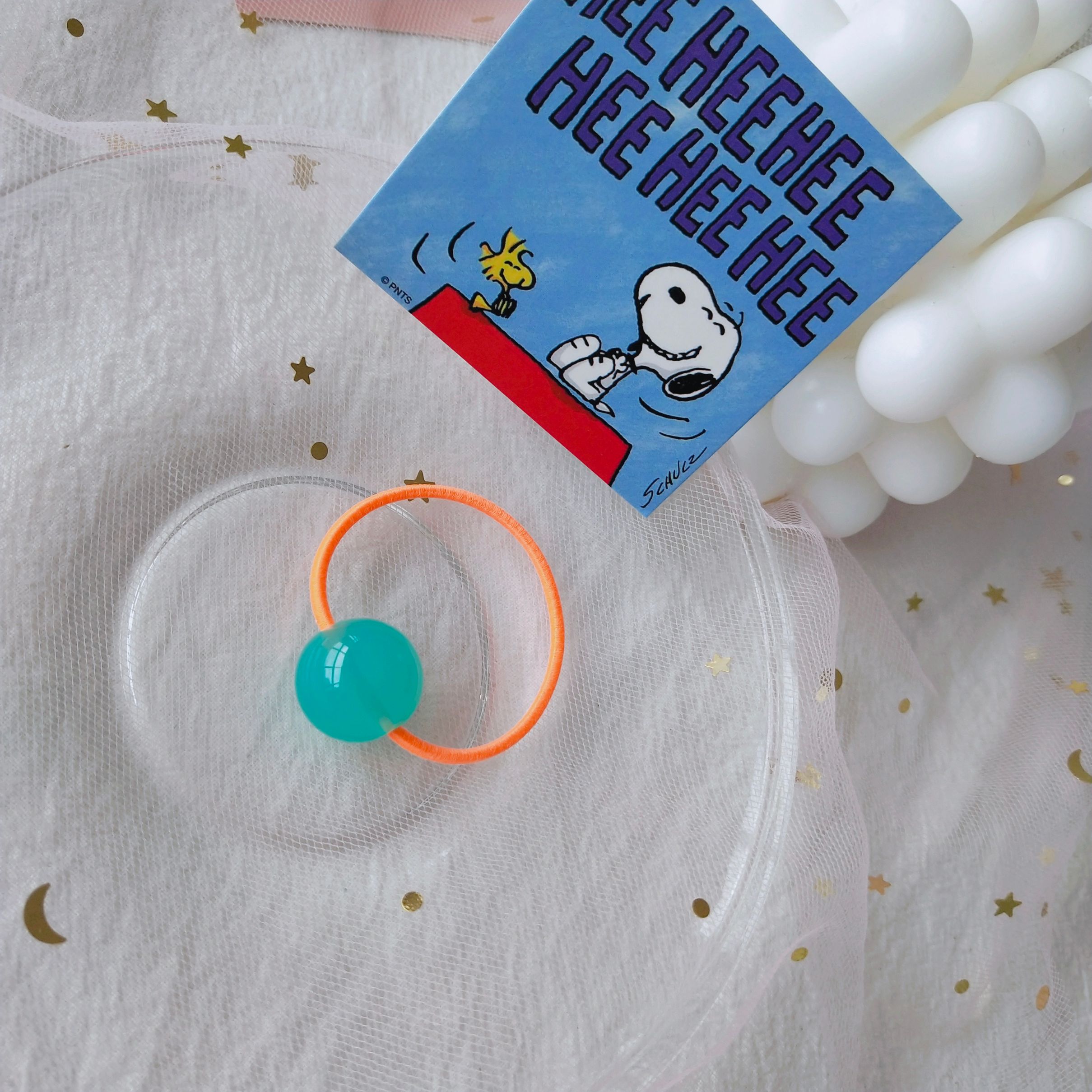 Original Korean frosted round ball rubber band jelly rubber children's hair band headband long rubber band detail image 8