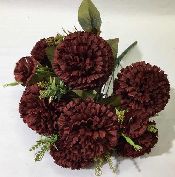 Xiange Flower Art Simulation Flower Wedding Wall Flower Collocation Manufacturers Direct Plastic Green Plant Decoration 18 Large Cloves undefined