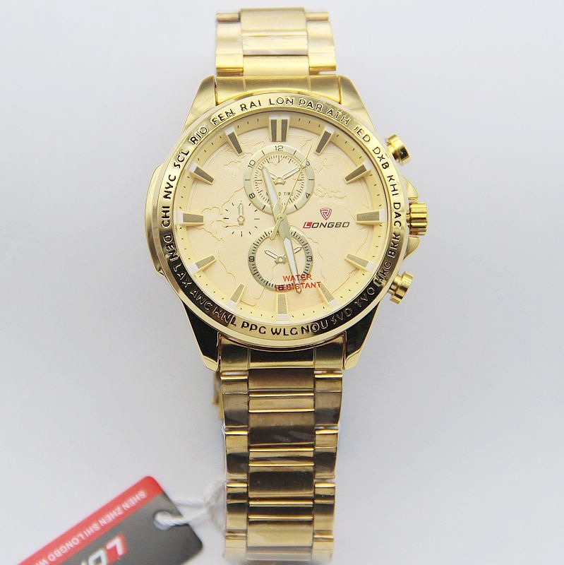 Longbo/Longbo/Longbo Whong Wong Whong Climate Blacking Lear مع ساعة الكوارتز للرجال Item Picture