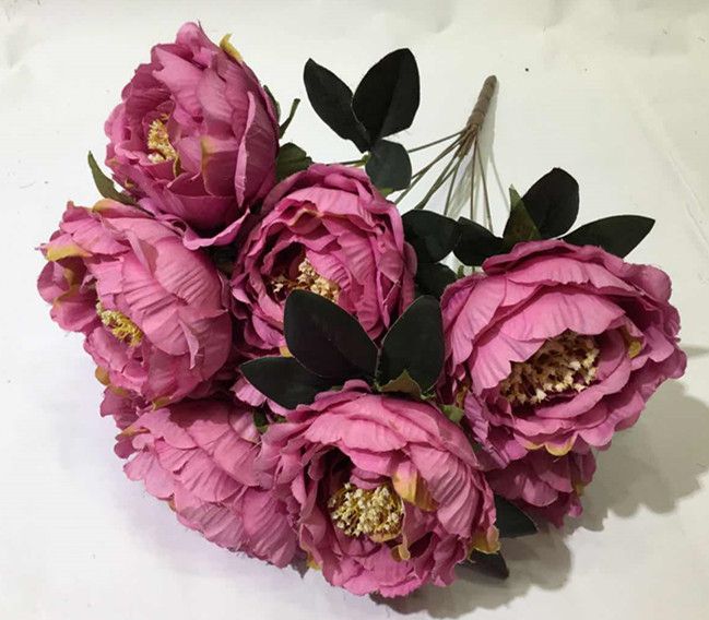 Xiange Flower Art Simulation Flower Wedding Flower Wall Decoration Factory Direct Plastic Green Plant Decoration A102-98