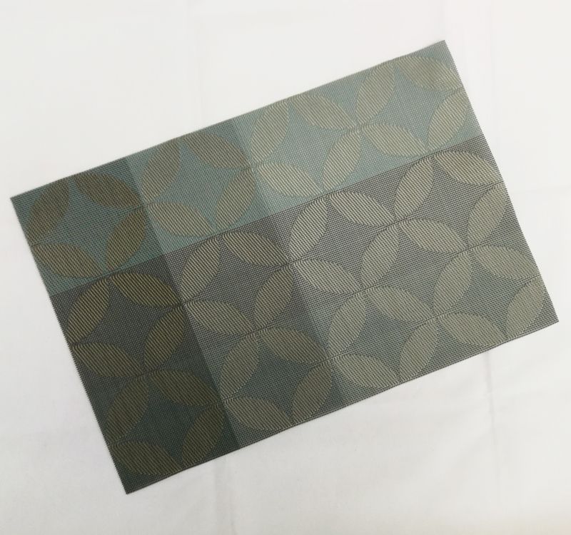 High-End Square Simple Woven Western Placemat European Pvc Jacquard Placemat Teslin Hotel Thickened Insulated Placemat full figure
