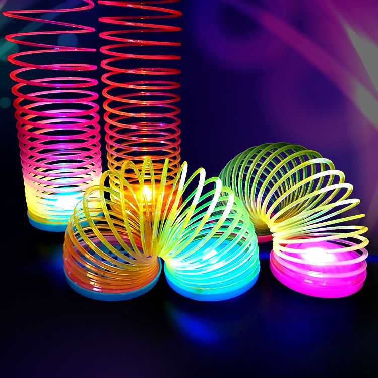 新款 彩虹圈 解压 益智七彩弹力圈玩具