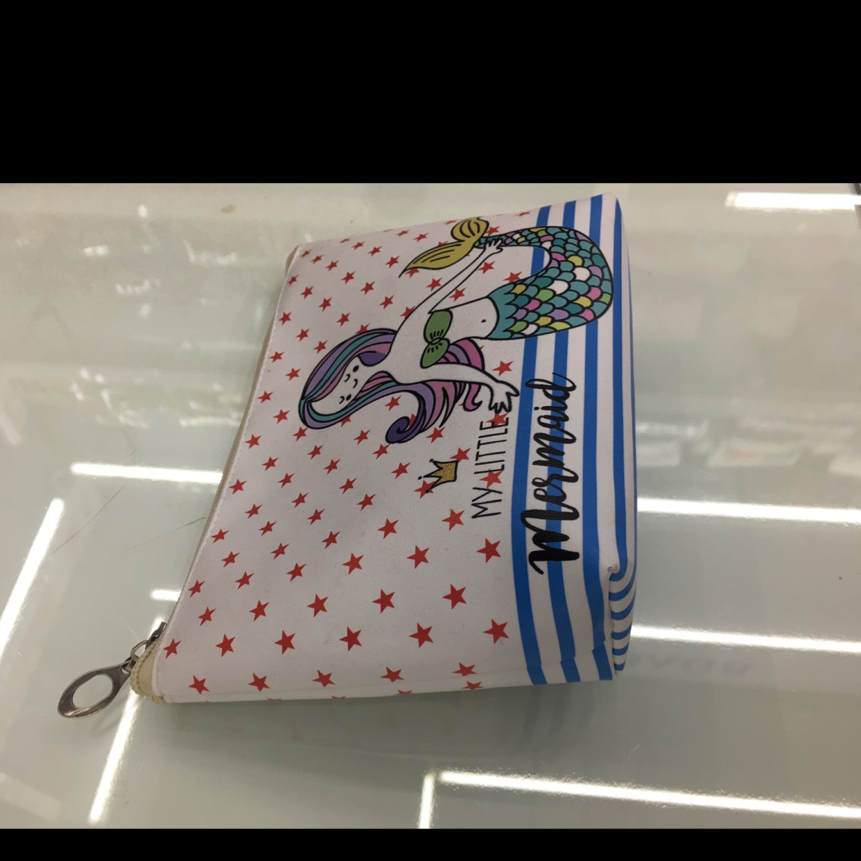 PU digital printed star Mermaid makeup bag details Picture