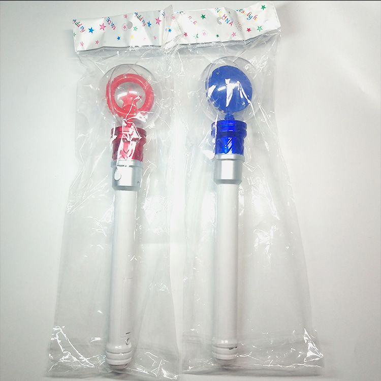 七彩水晶球旋转棒 手把带灯儿童乐园玩具 水晶球旋转棒细节图