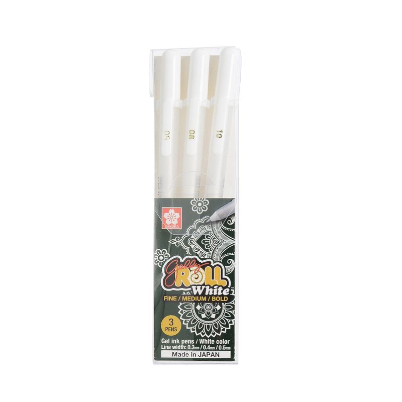 SAKURA White highlight pen 3 sets