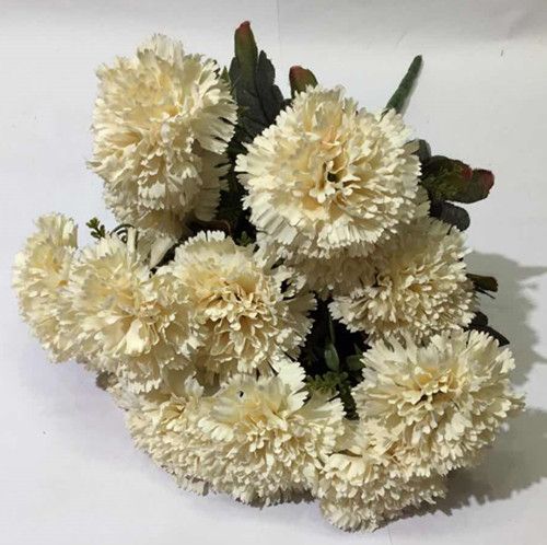 Xiange Flower Art Simulation Flower Wedding Wall Flower Collocation Manufacturers Direct Plastic Green Plant Decoration 18 Carnations Specification drawing
