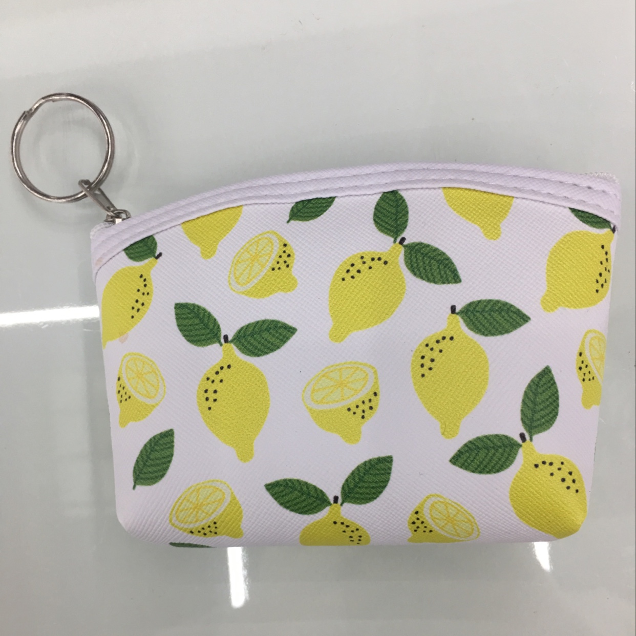 PU数码印花包边柠檬零钱包