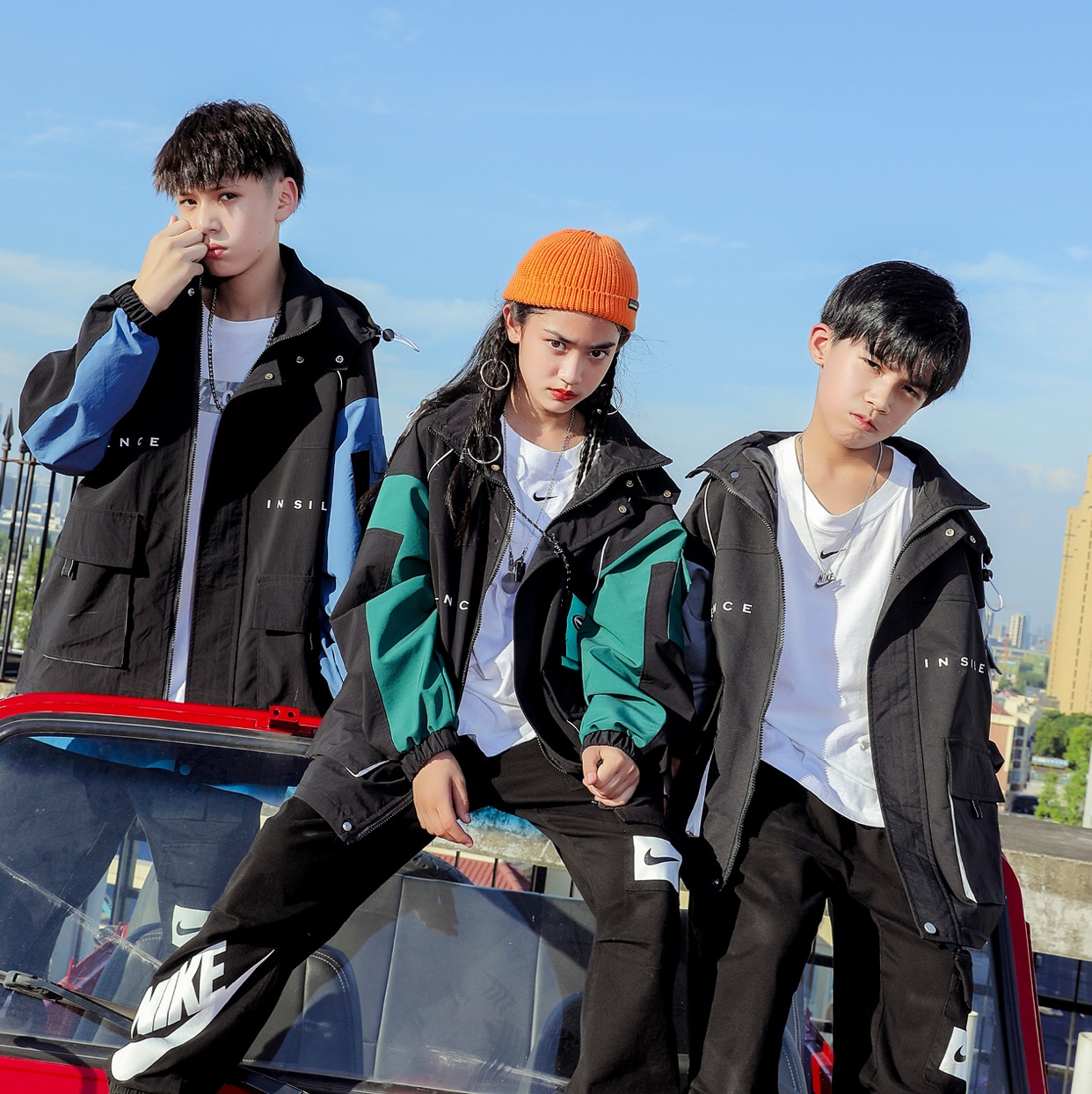 Doku Dobi's 2020 autumn new casual color-blocking windbreaker 150-180