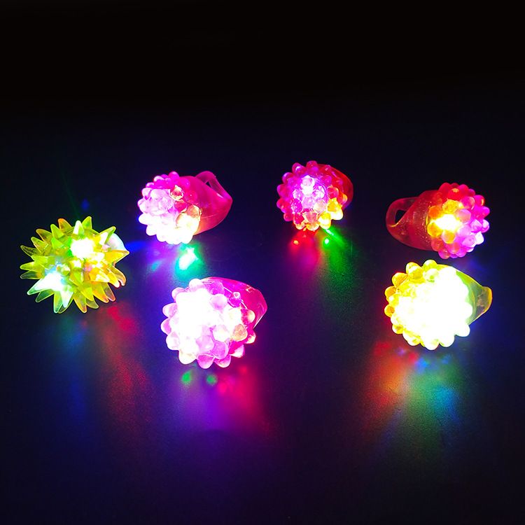 Christmas bar Silicone ring lamp LED strawberry fluorescent finger lamp