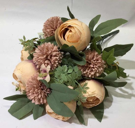 Xiange Flower Art Simulation Flower Wedding Wall Flower Collocation Manufacturers Direct Plastic Green Plant Decoration Ab Specification drawing