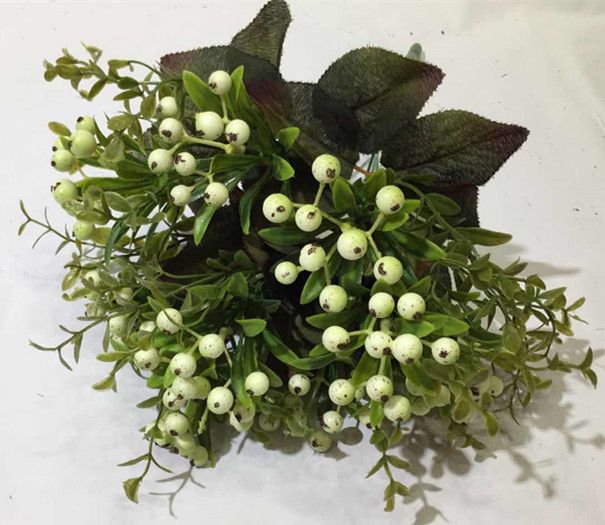 Xiange Flower Art Simulation Flower Wedding Wall Flower Collocation Manufacturers Direct Plastic Green Plant Decoration 9 First Fortune Fruit undefined