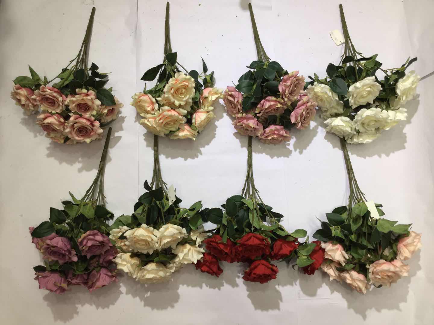Xiange Flower Art Simulation Flower Wedding Flower Wall Decoration Factory Direct Plastic Green Plant Decoration A128-10 details Picture