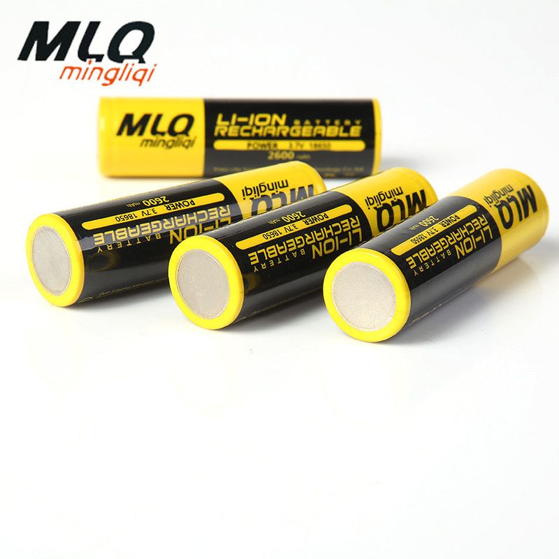 MLQ明力奇18650锂电池动力3.7v尖头平头2600MAH强光手电筒音箱详情5
