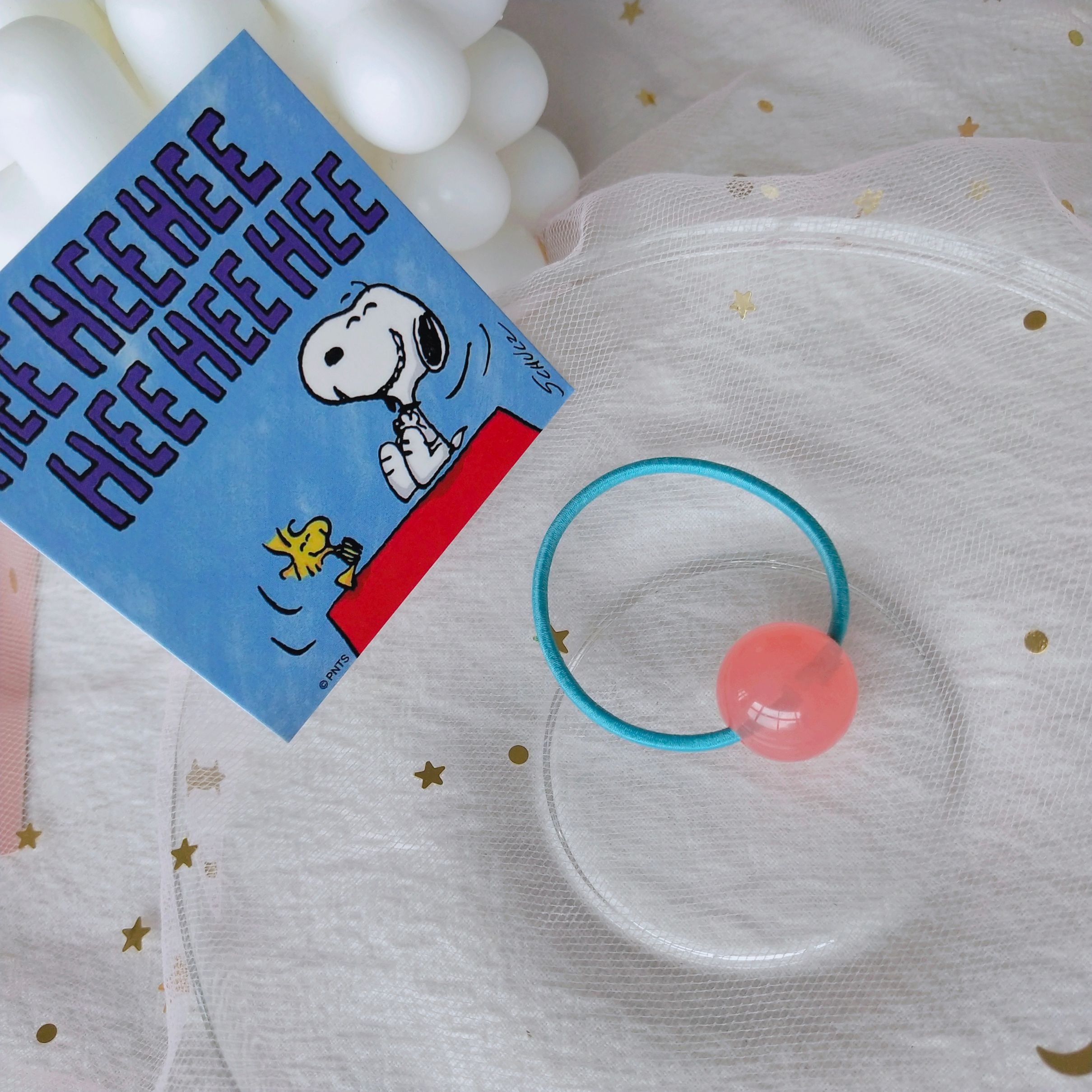 Original Korean frosted round ball rubber band jelly rubber children's hair band headband long rubber band detail image 6