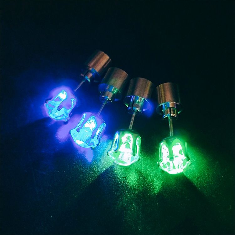 现货情人节礼物发光耳钉LED耳坠发光饰品发光耳环详情图9