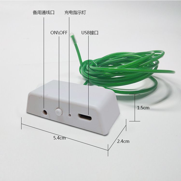 冷光线el发光线 高亮el发光条装饰发光线 多色定制 USB充电款el线详情图1