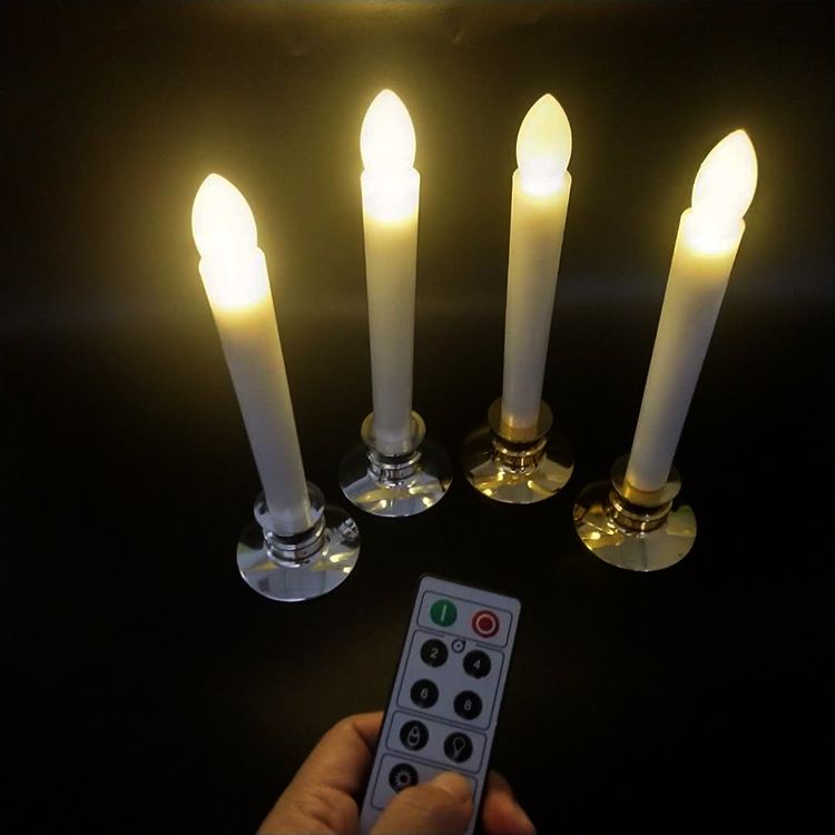 Simulation LED smokeless candle lamp remote control electronic luminescent candle activity luminescent prop LED luminescent candle
