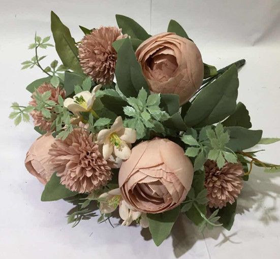 Xiange Flower Art Simulation Flower Wedding Wall Flower Collocation Manufacturers Direct Plastic Green Plant Decoration Ab Item Picture