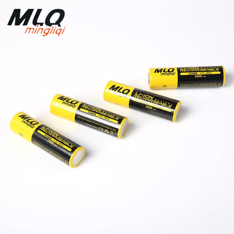 MLQ明力奇18650锂电池动力3.7v尖头平头2600MAH强光手电筒音箱详情4