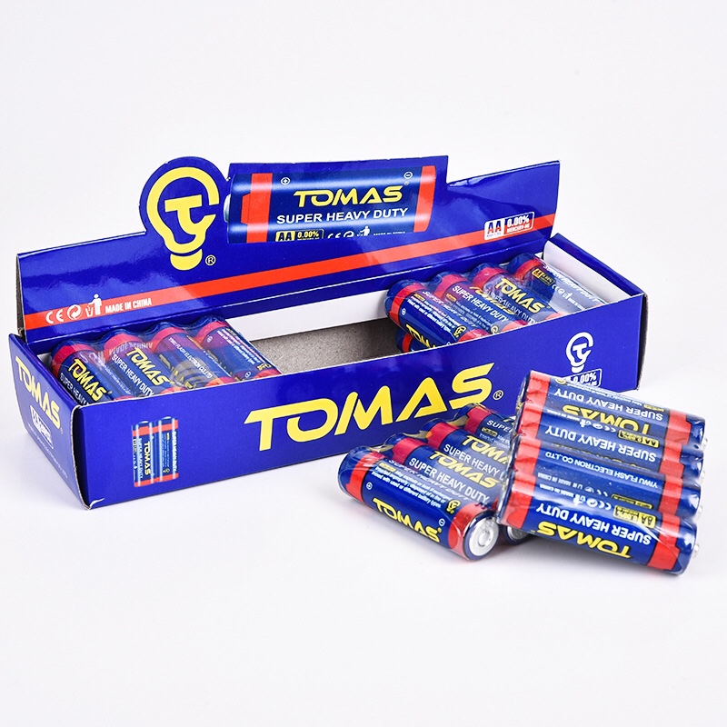 TOMAS电池高容24粒装五号碳性干电池玩具专用1.5V120分钟续航细节图