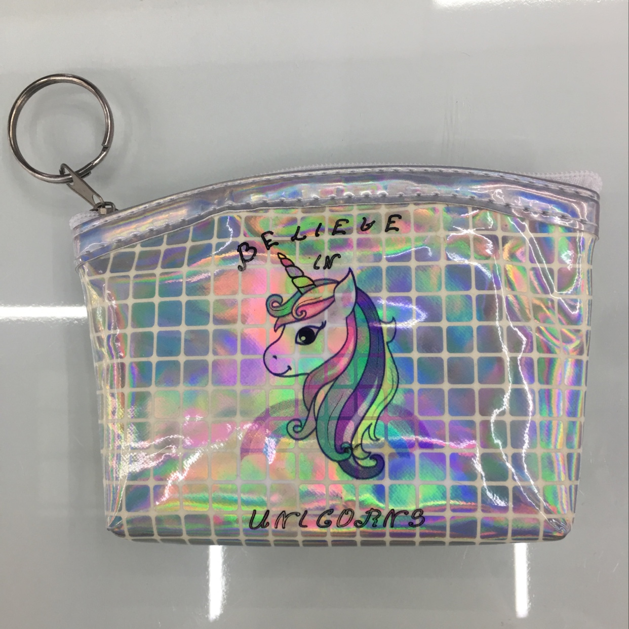 Laser grid Unicorn coin purse