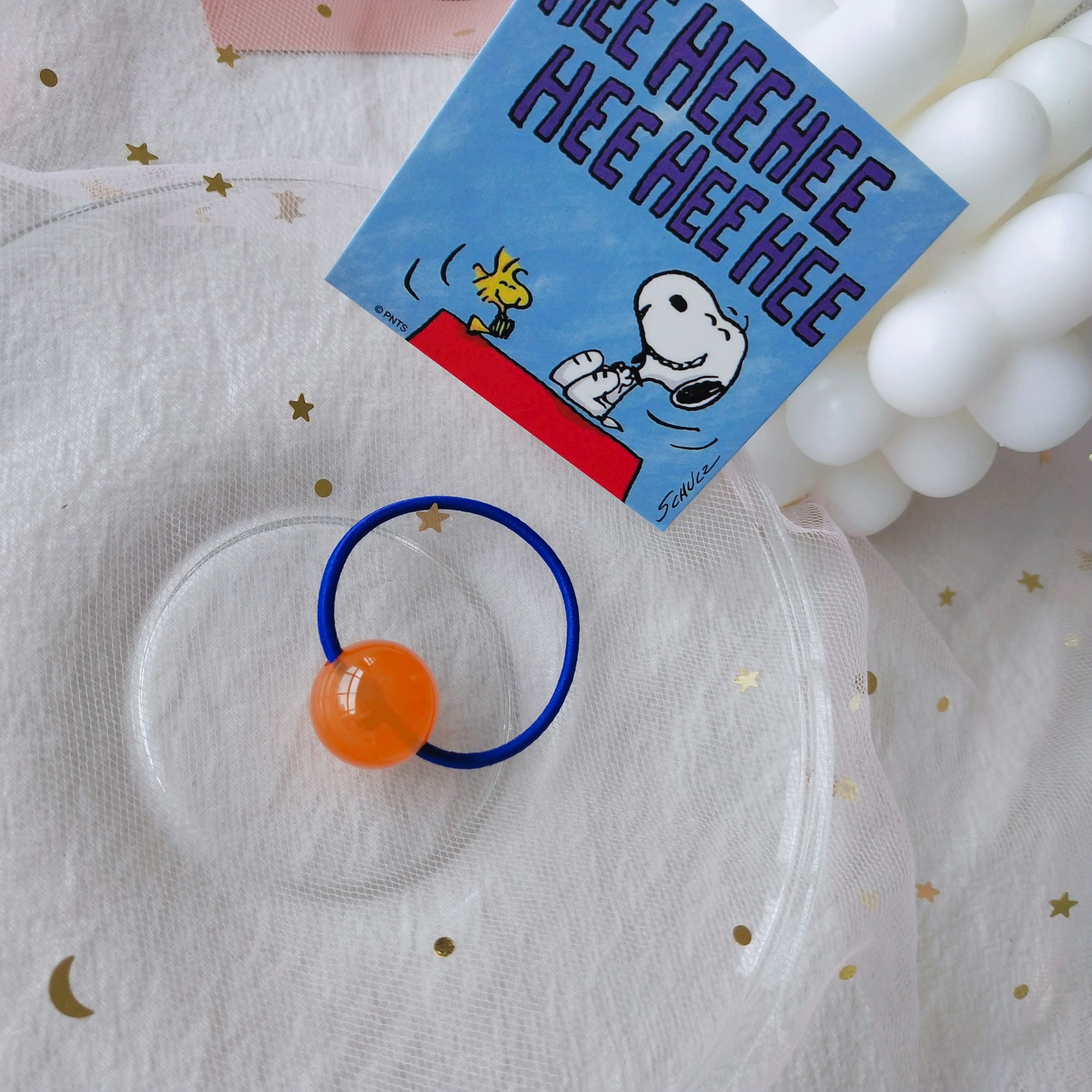 Original Korean frosted round ball rubber band jelly rubber children's hair band headband long rubber band detail image 12