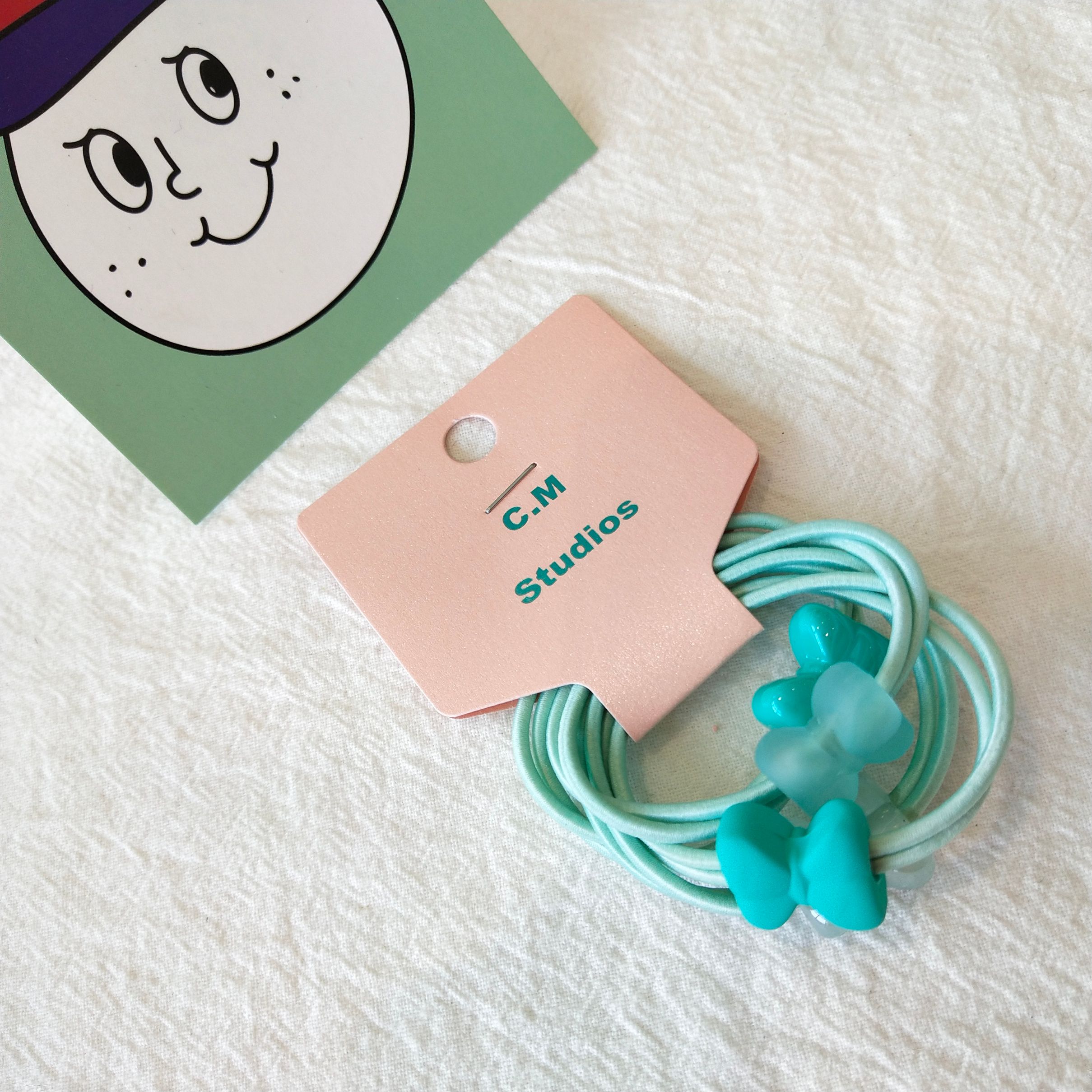 Korean chic style hair tie, rubber bow set, hair band, hair tie, simple and fresh hair tie detail image 6