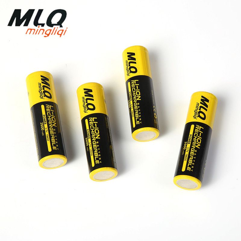 MLQ明力奇18650锂电池动力3.7v尖头平头2600MAH强光手电筒音箱详情2
