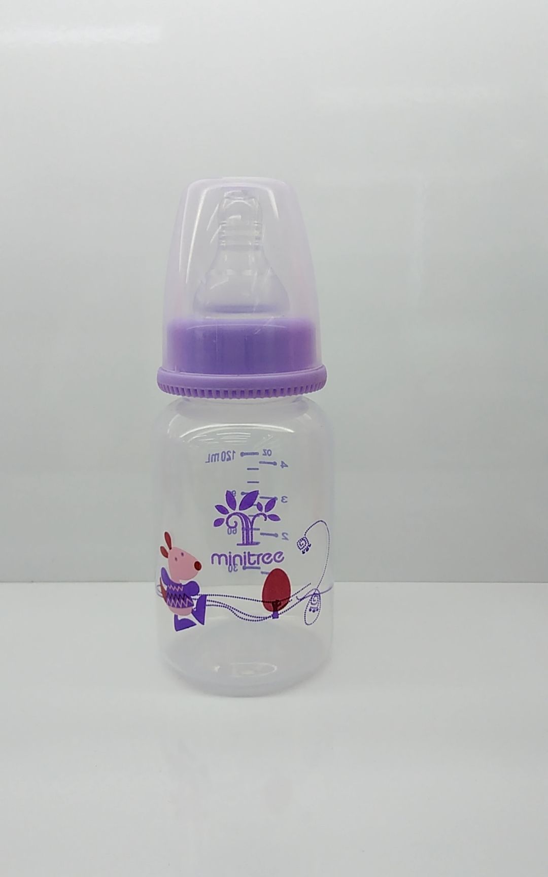 A 120-milliliter small capacity baby bottle for children, a straight baby bottle without a handle pic 1
