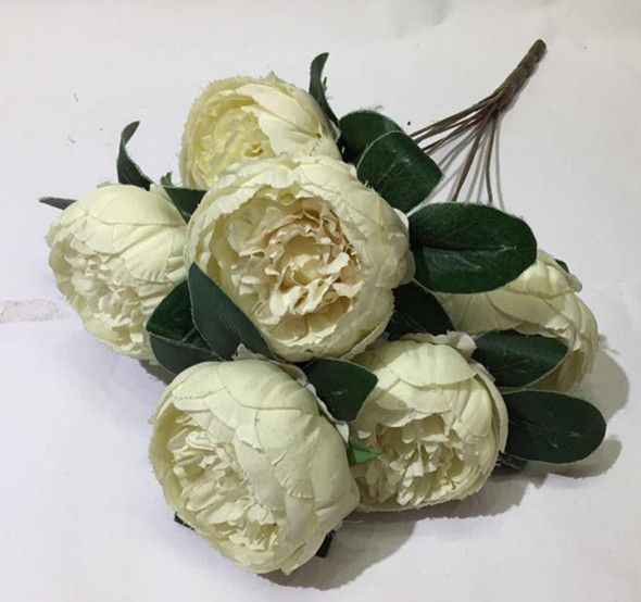 Xiange Flower Art Simulation Flower Wedding Flower Wall Decoration Factory Direct Plastic Green Plant Decoration A104-98 details Picture