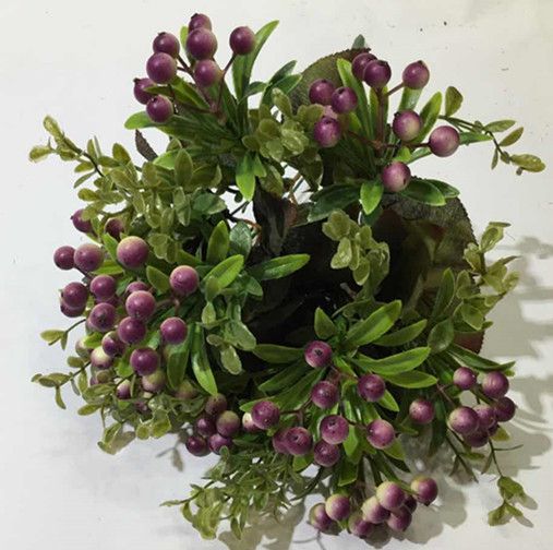 Xiange Flower Art Simulation Flower Wedding Wall Flower Collocation Manufacturers Direct Plastic Green Plant Decoration 9 First Fortune Fruit