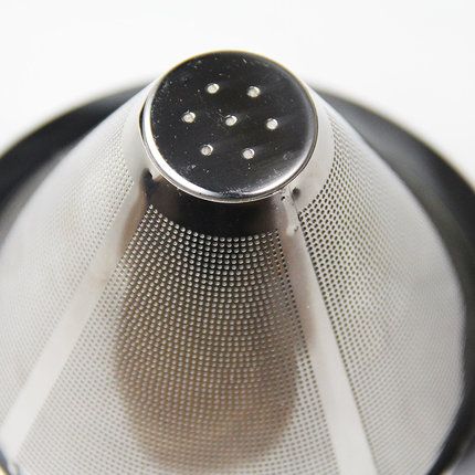 Stainless steel hand-brewed coffee pot with coffee filter screen, filter paper without filter screen, drip coffee funnel filter cup Application Scenario