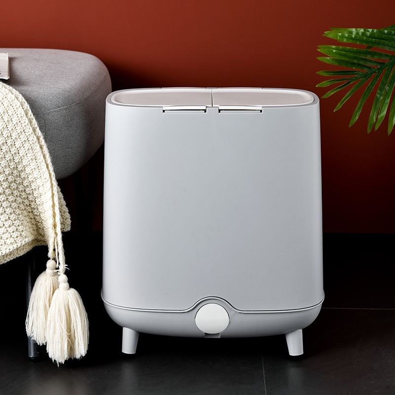 No-bending classified trash can, household press with lid anti-odor, dry-wet separation bucket for living room, kitchen and office Specification drawing