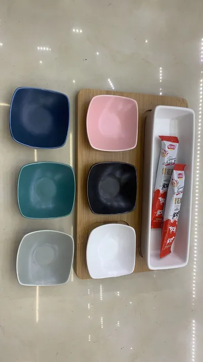 6-Color Ceramic Dish