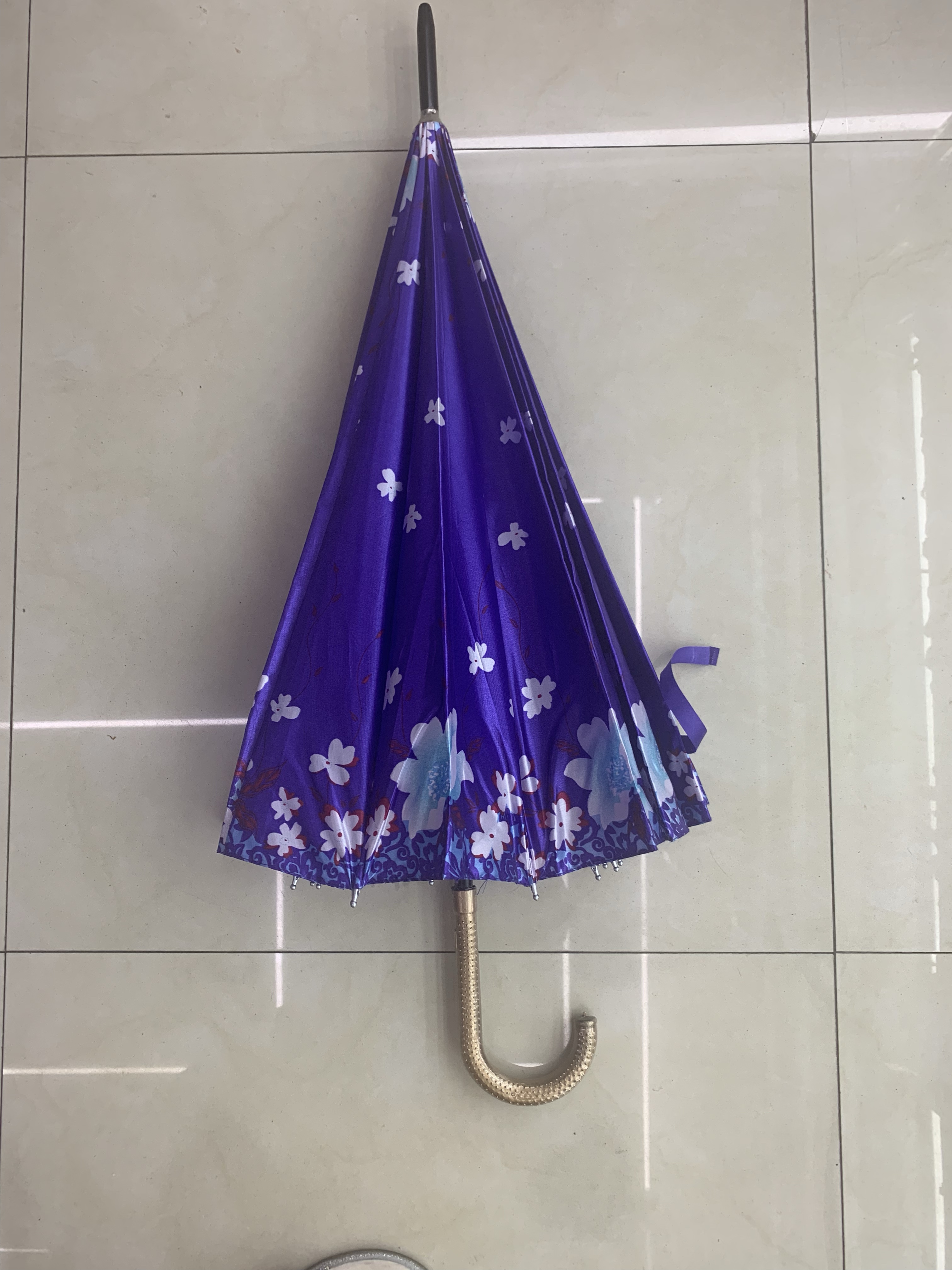 16k色丁55cm花伞女士伞外贸伞细节图