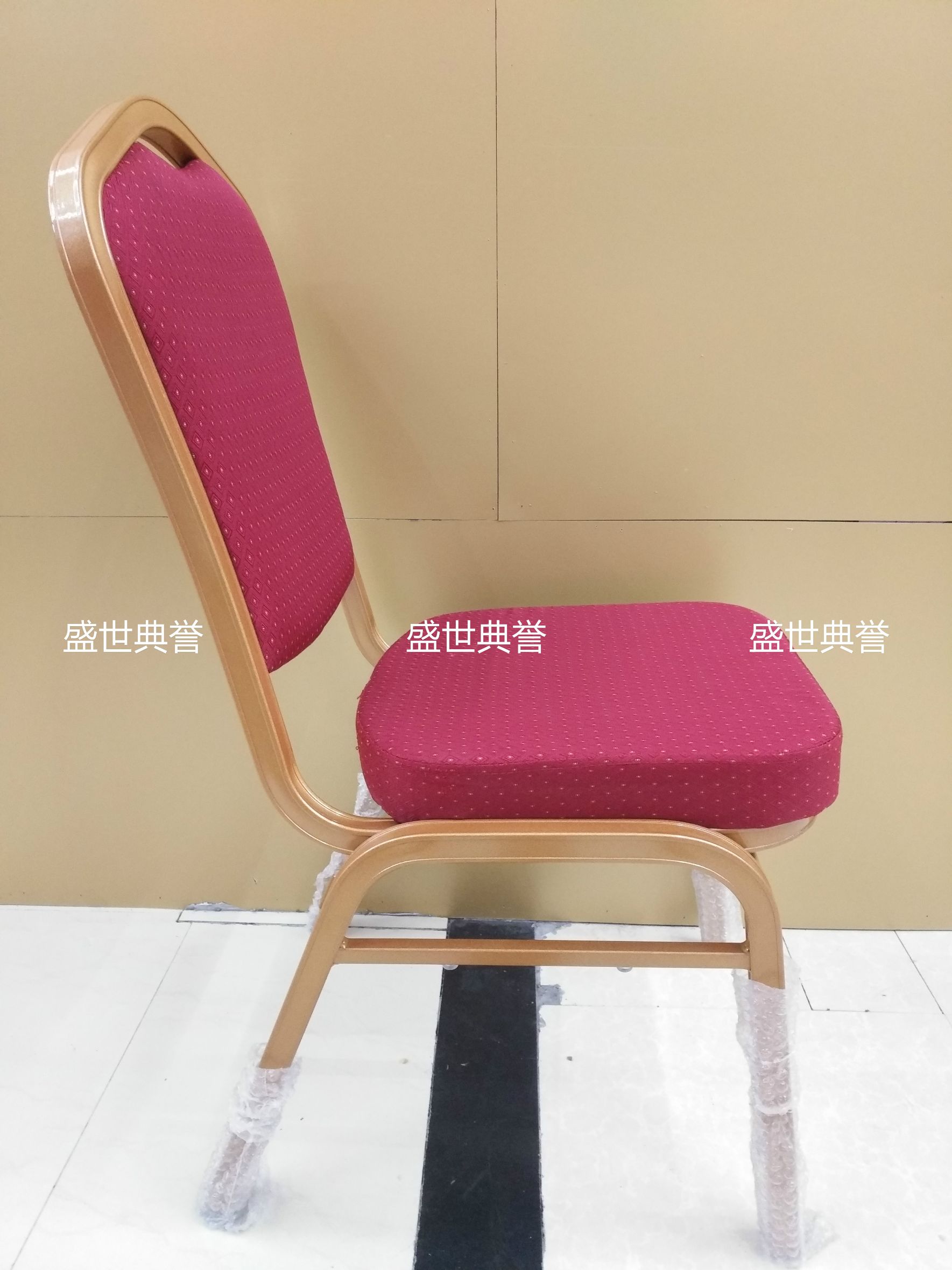 杭州度假酒店宴会家具定做会议中心铝合金椅子饭店婚宴会议桌椅详情图7