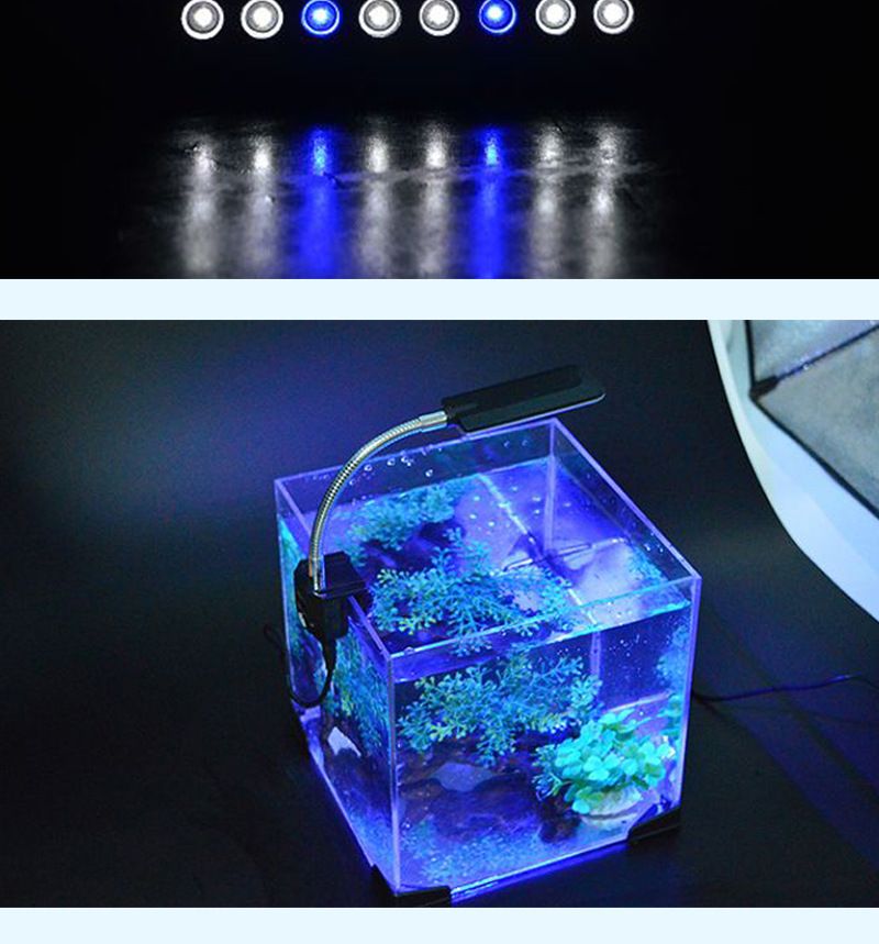 水族鱼缸灯迷你夹灯支架灯LED迷你水族照明灯水草灯详情图10
