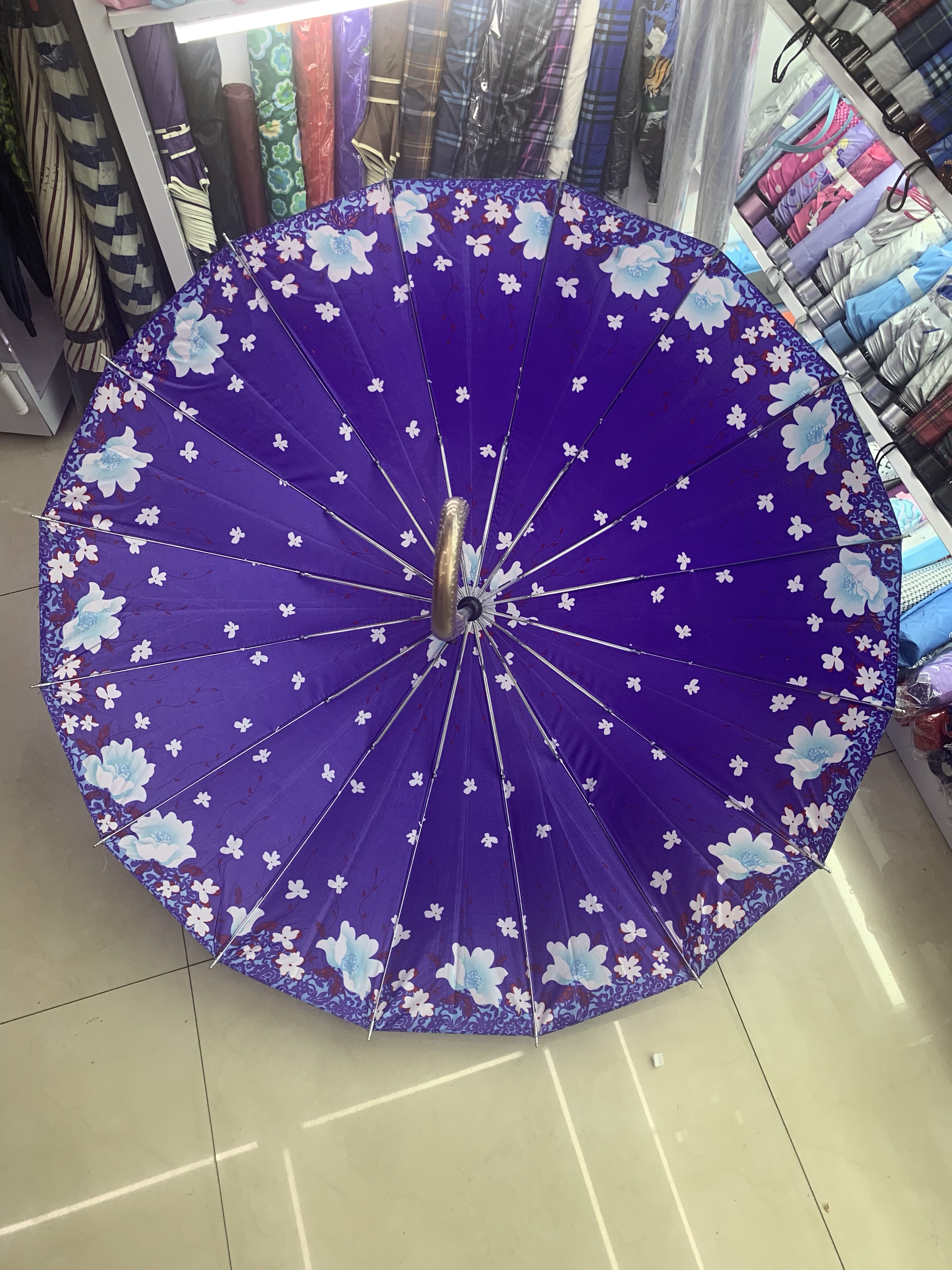 16k色丁55cm花伞女士伞外贸伞产品图