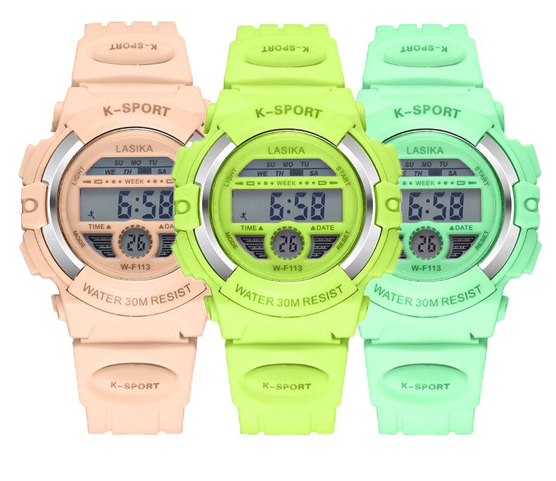 Lasika Electronic Watch Men's Watch Student Sports Multi-Function Manufacturers Direct Sales
